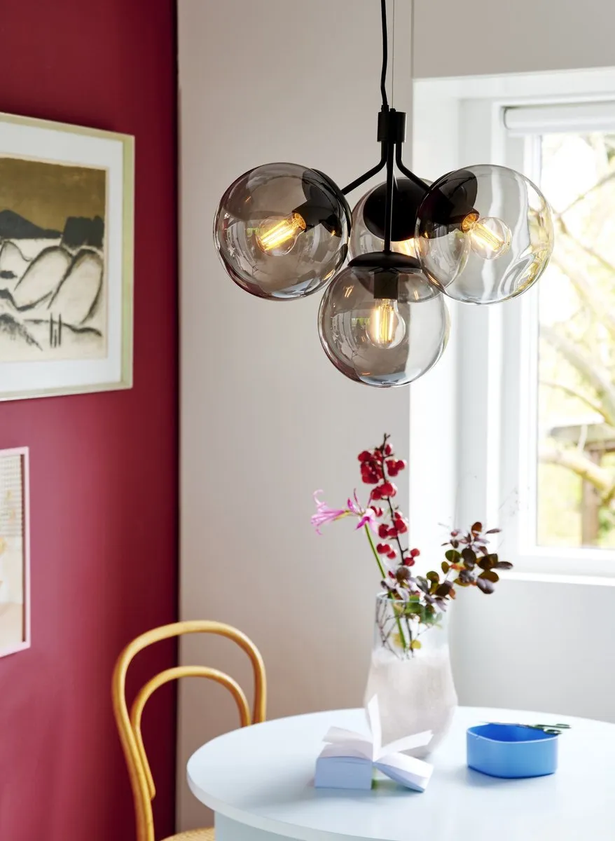 Nordlux Ivona Hanglamp 4xE27 - Zwart