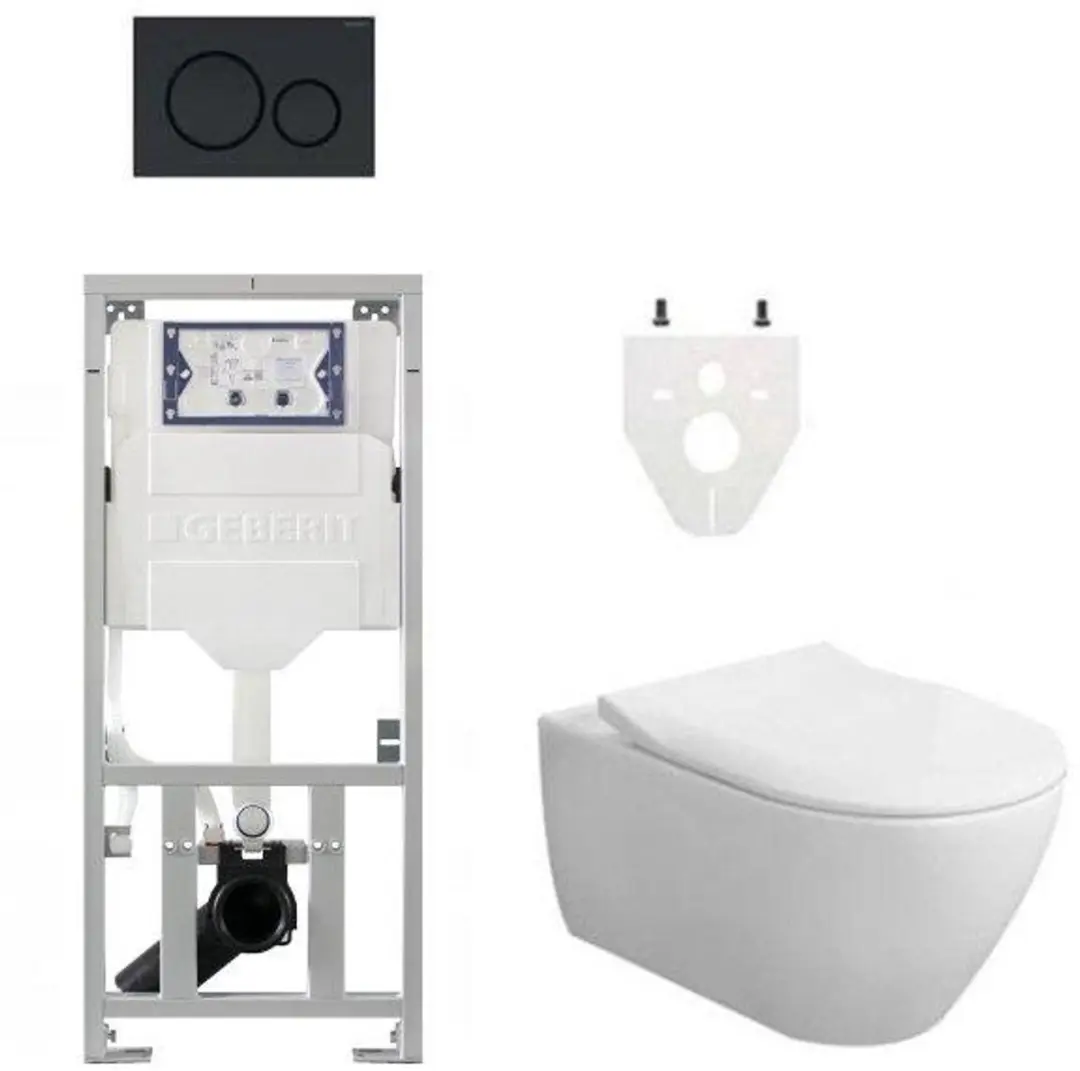 Villeroy & Boch Subway 2.0 DirectFlush CeramicPlus toiletset slimseat zitting