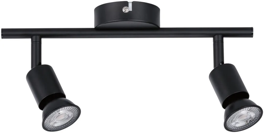 Paulmann Spotlight Carolina GU10 2x10W - Zwart mat