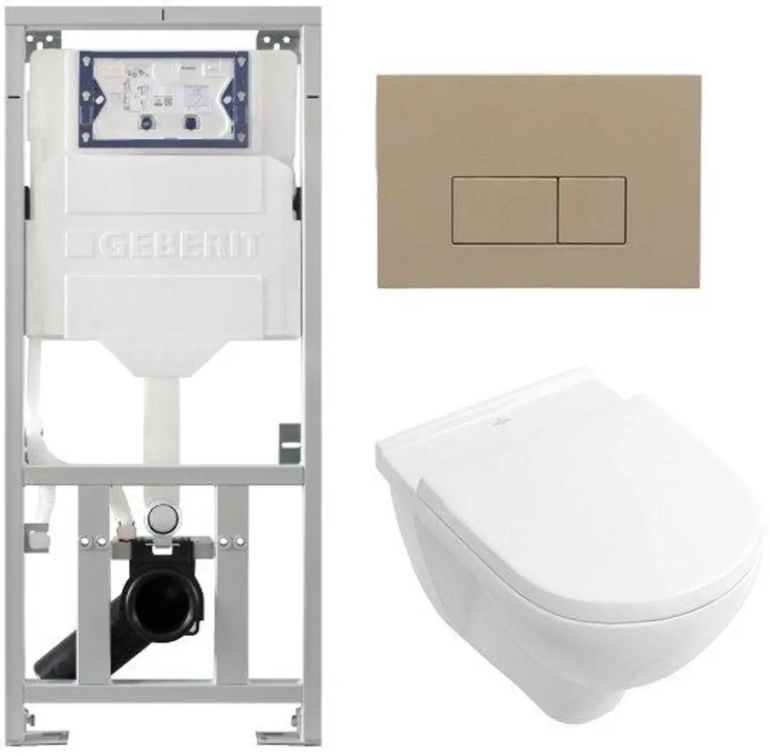 Villeroy & Boch O.novo Toiletset Geberit inbouwreservoir