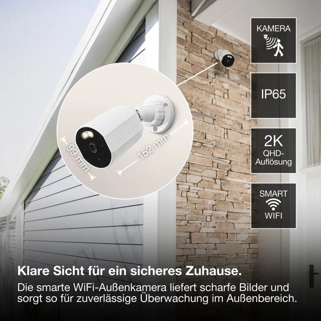 Osram SMART+ WiFi Buitencamera 4MP - Wit