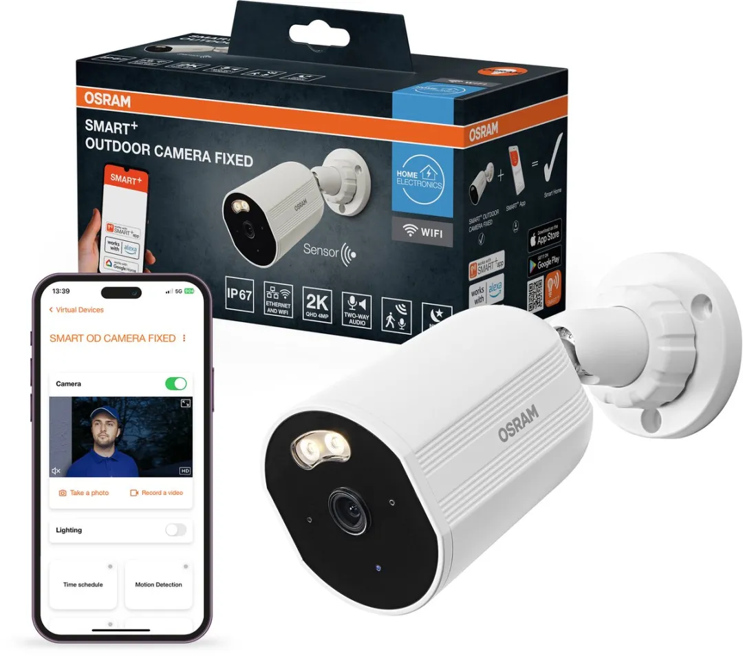 Osram SMART+ WiFi Buitencamera 4MP - Wit