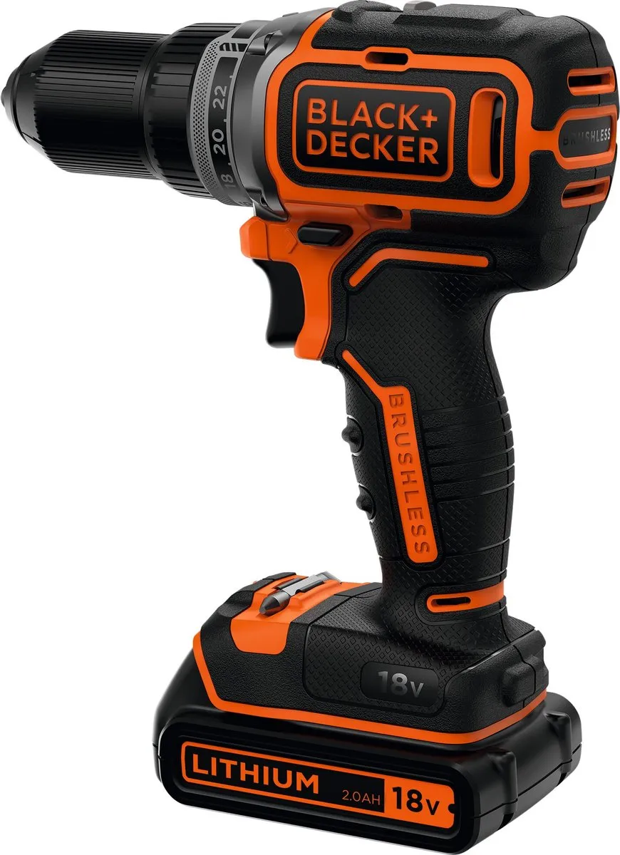 BLACK+DECKER BL186K1B2-QW 18V Accuboormachine - 2 Accu's