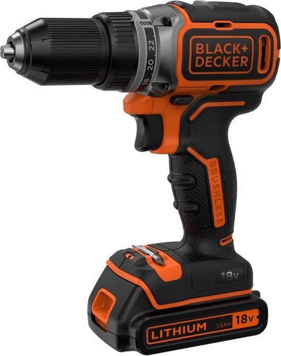BLACK+DECKER BL186K1B2-QW 18V Accuboormachine - 2 Accu's