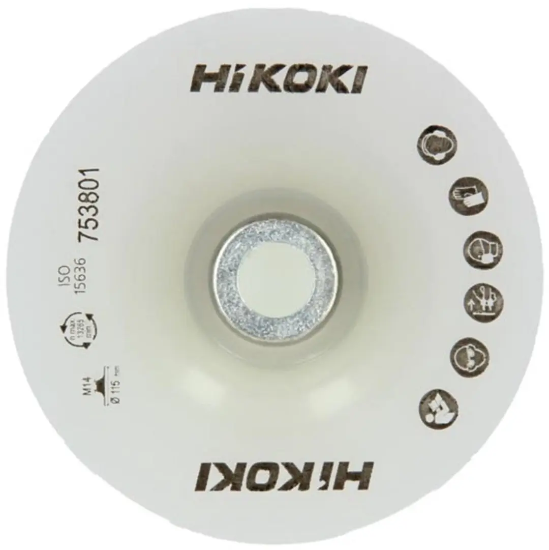 HiKOKI Steunschijf met Moer 115mm Middel-Hard - 750715 - afbeelding 2 van 2