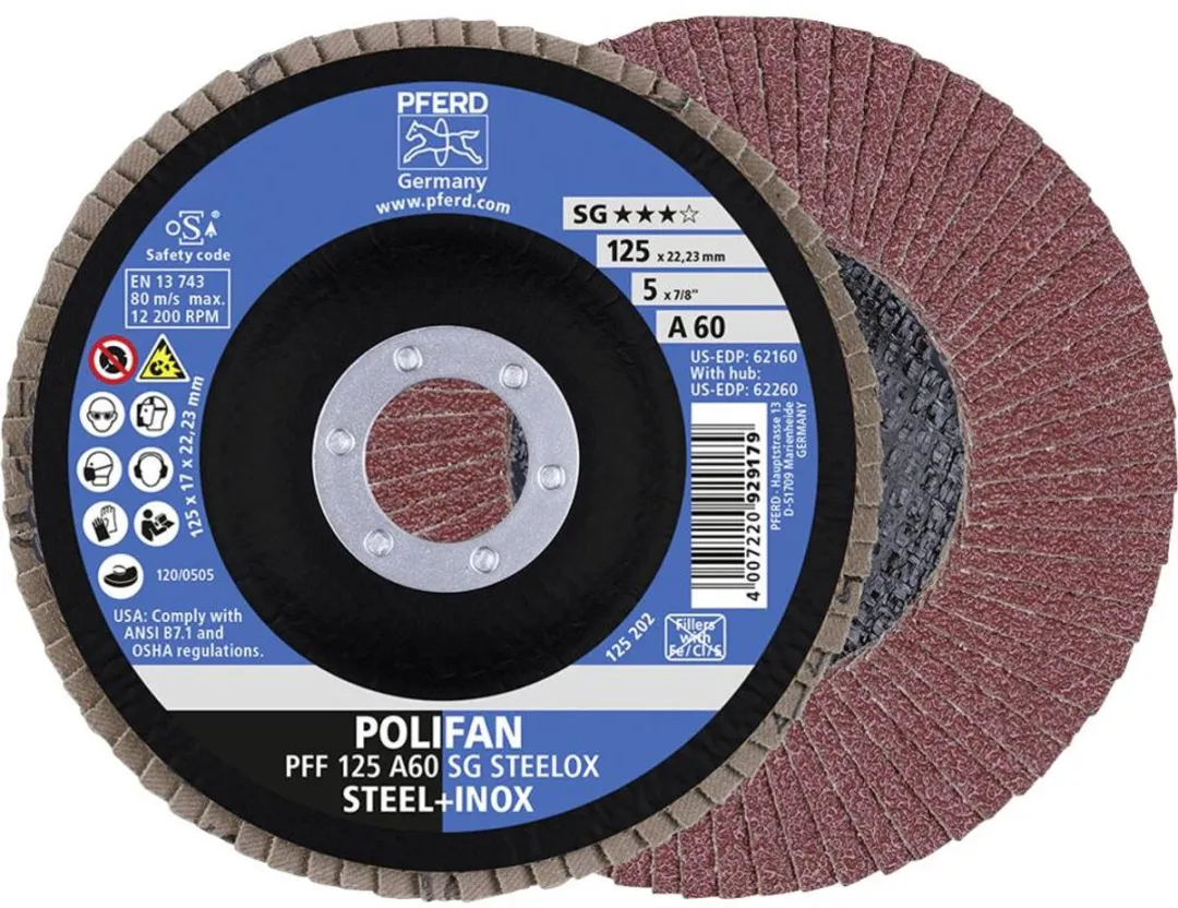 Pferd Polifan A SG Steelox Lamellenschijf Ø125mm - 1 Stuks