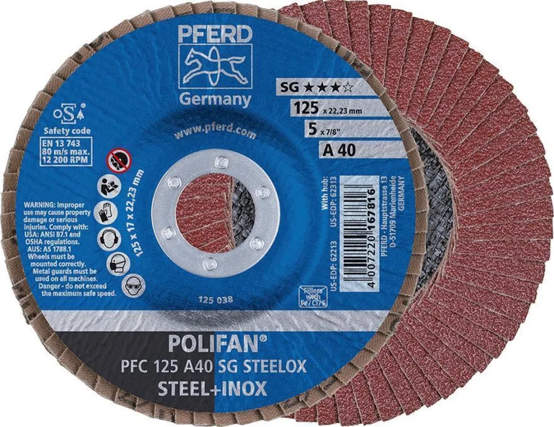 Pferd Polifan A SG Steelox Lamellenschijf Ø125mm