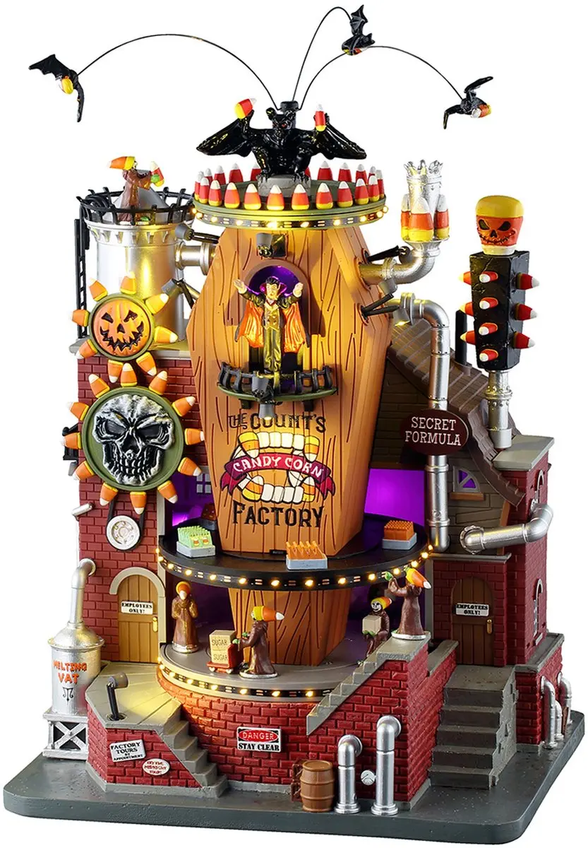Lemax Spooky Town Count's Candy Corn Factory Huisje