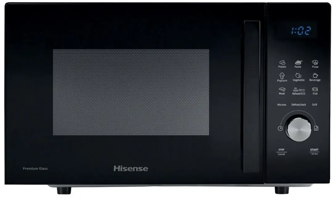Hisense H23MOBSD1HG Magnetron met Grill 800W - Zwart - afbeelding 6 van 6