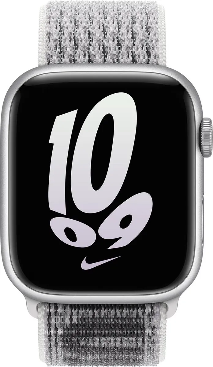 Apple Watch Nike Geweven Sportband - Summit White/Zwart