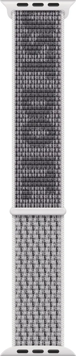 Apple Watch Nike Geweven Sportband - Summit White/Zwart