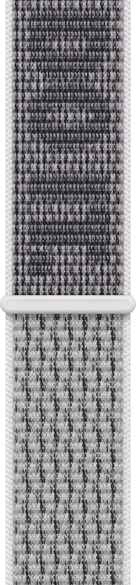 Apple Watch Nike Geweven Sportband - Summit White/Zwart