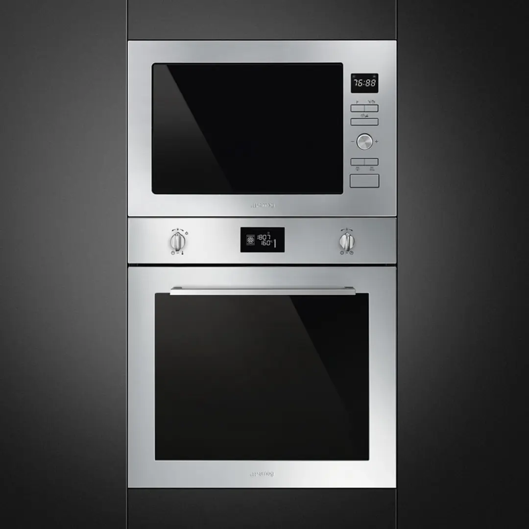 Smeg FMI425X Inbouwmagnetron met Grill - RVS - afbeelding 4 van 5