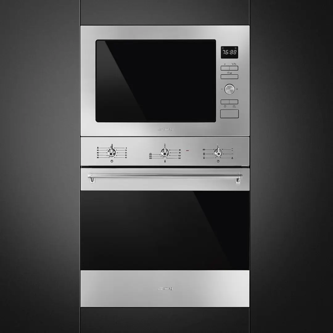 Smeg FMI425X Inbouwmagnetron met Grill - RVS - afbeelding 2 van 5