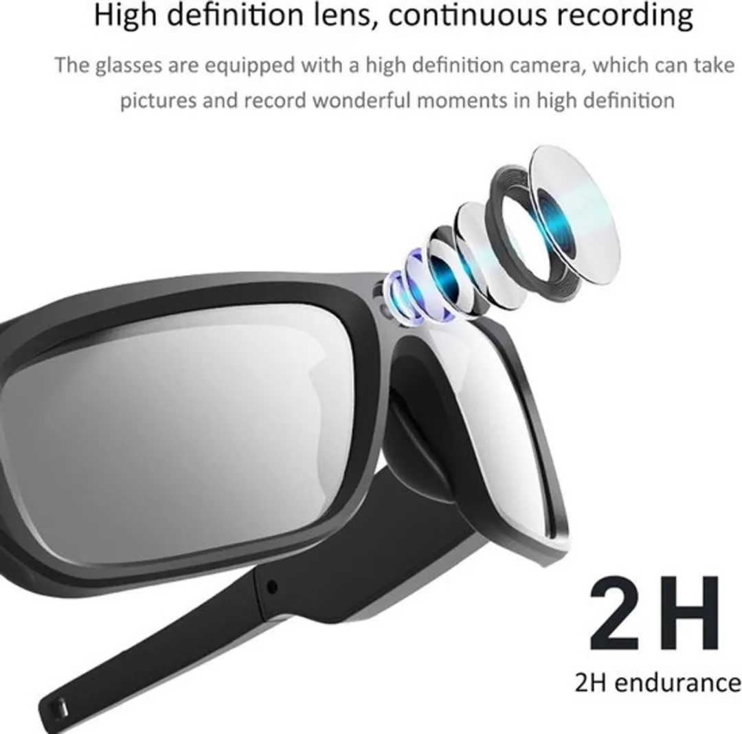 Spy bril - Zonnebril met Camera - Spion - Full HD - Verborgen Camera - Video