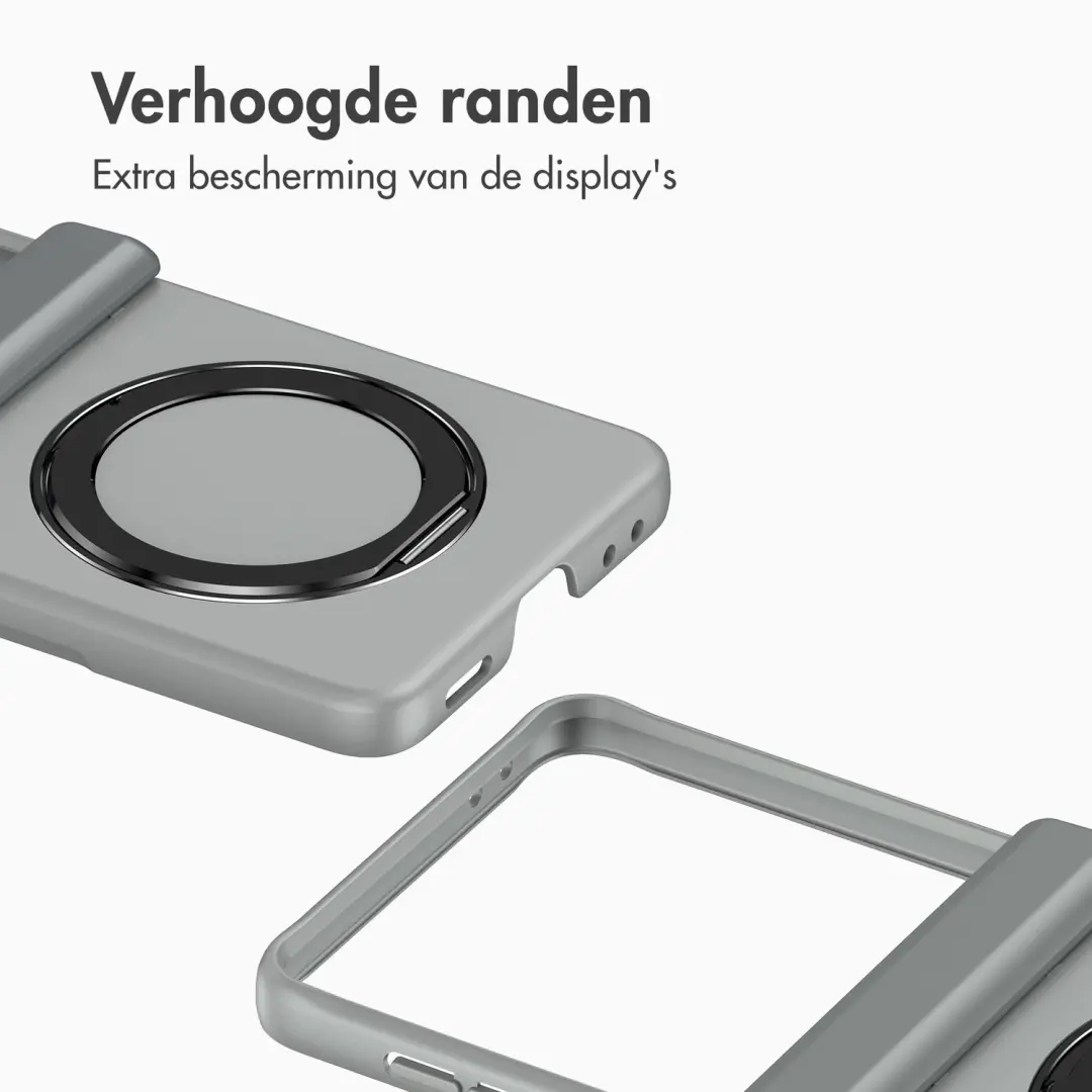 Accezz Color Backcover Hoesje Galaxy Z Flip 8 - Grijs - afbeelding 5 van 6