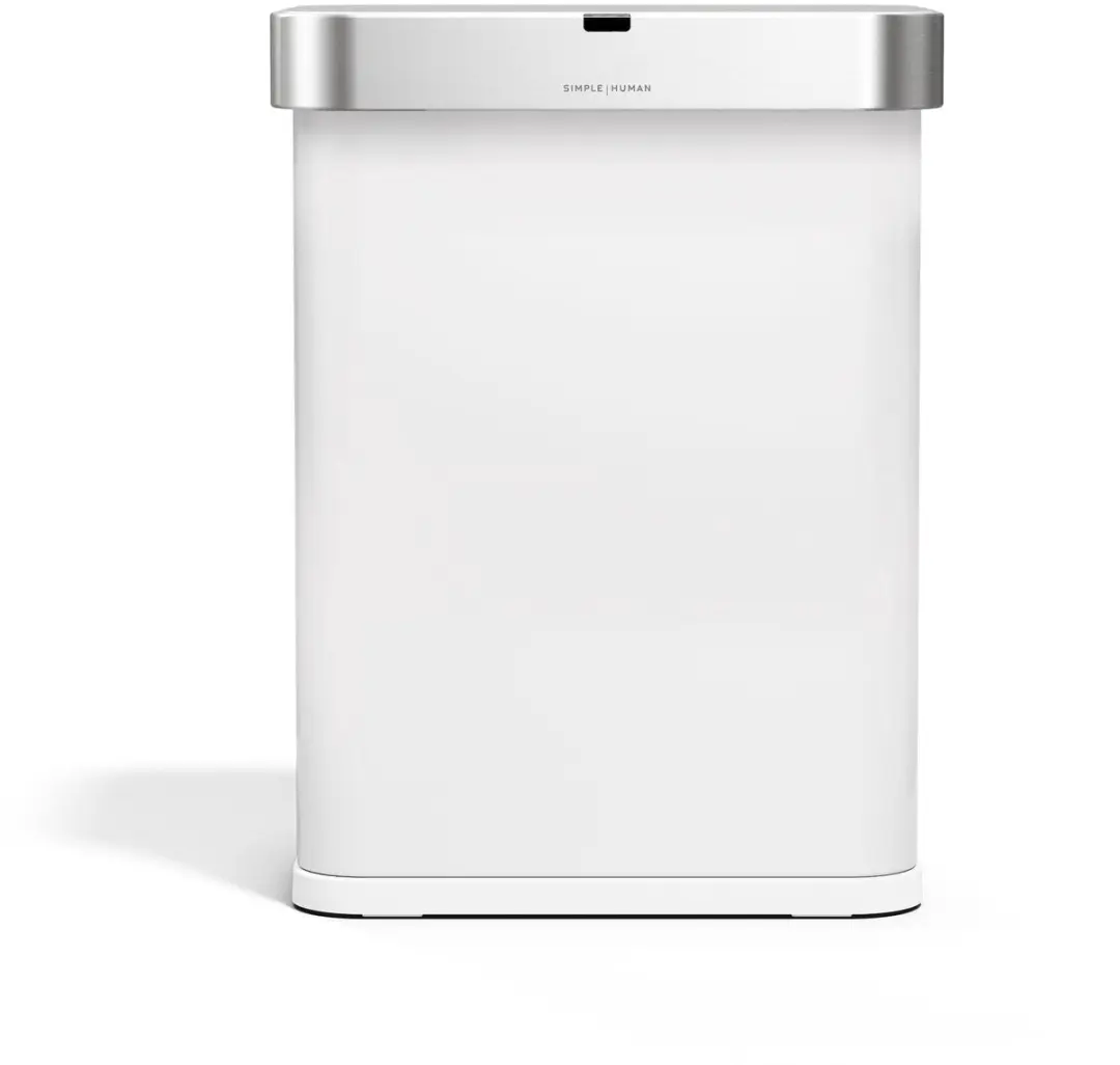 Simplehuman rechthoekige afvalbak van 58 Liter met sensor