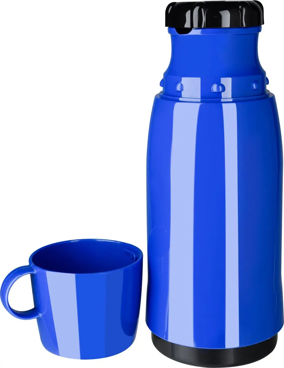 Emsa Rocket Thermosfles 0,5 liter - Blauw - afbeelding 4 van 6
