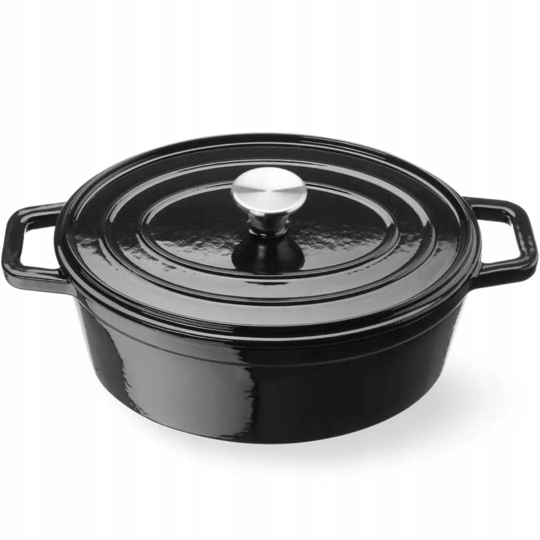 Gietijzeren Emaille Braadpan Ovaal 4.4L