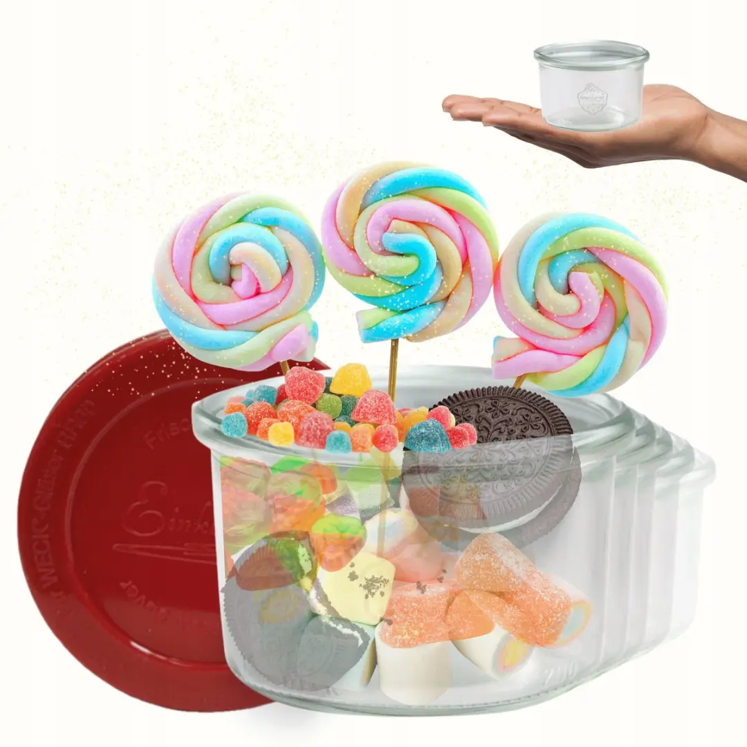 Weck Glazen Pot 200 ml met siliconen hoes