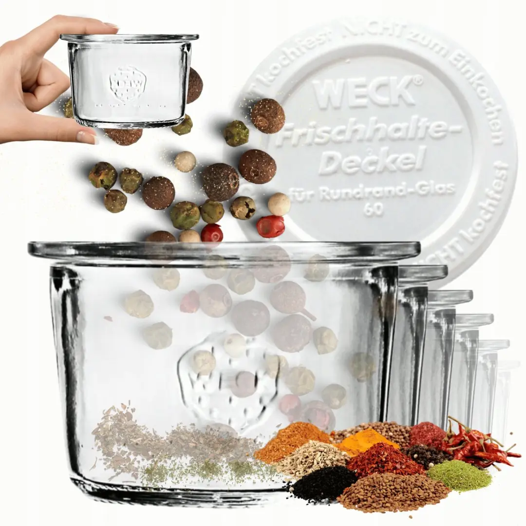 Weck Potten 80ml met Plastic Deksel