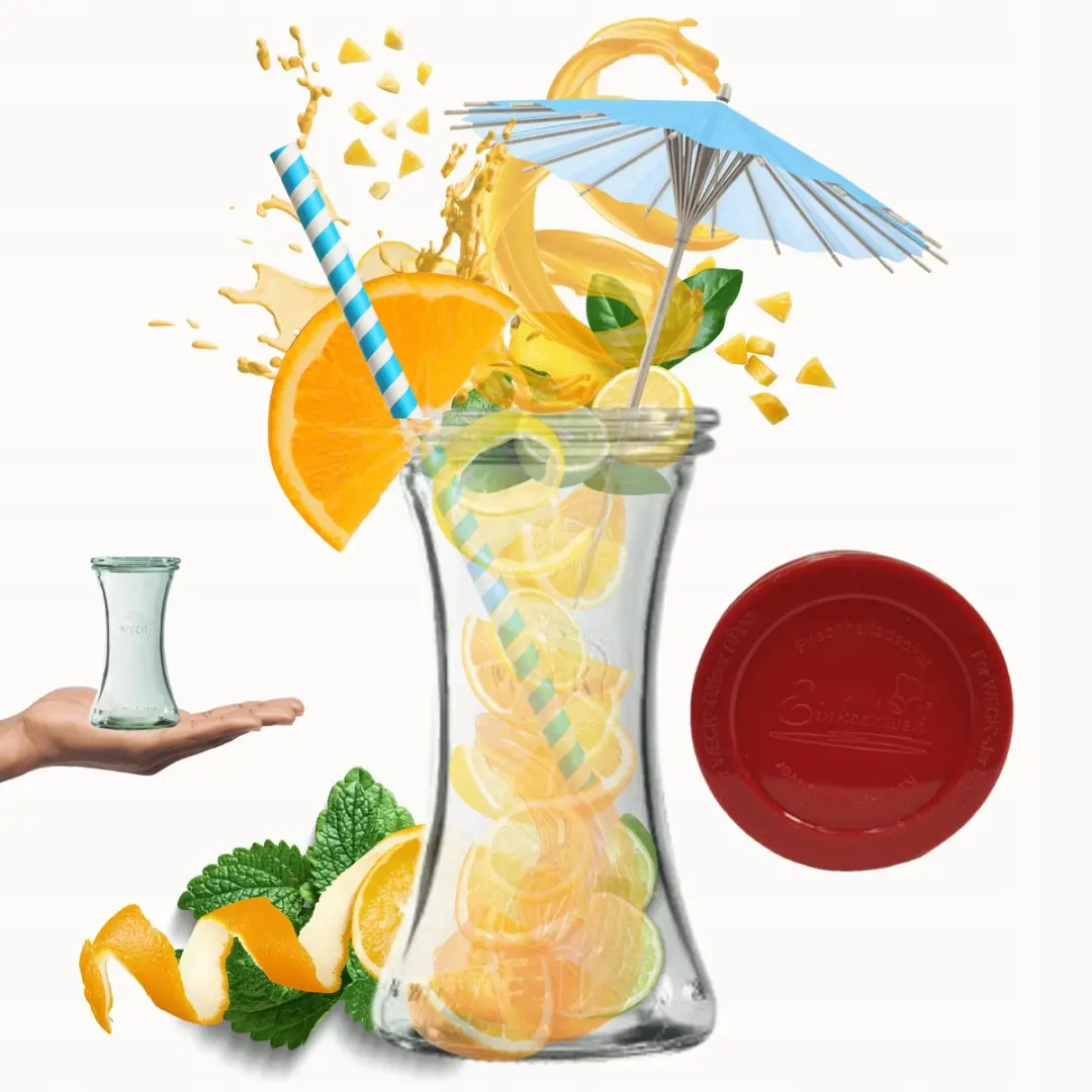 Weck Glazen Pot 200ml met Siliconen Cover