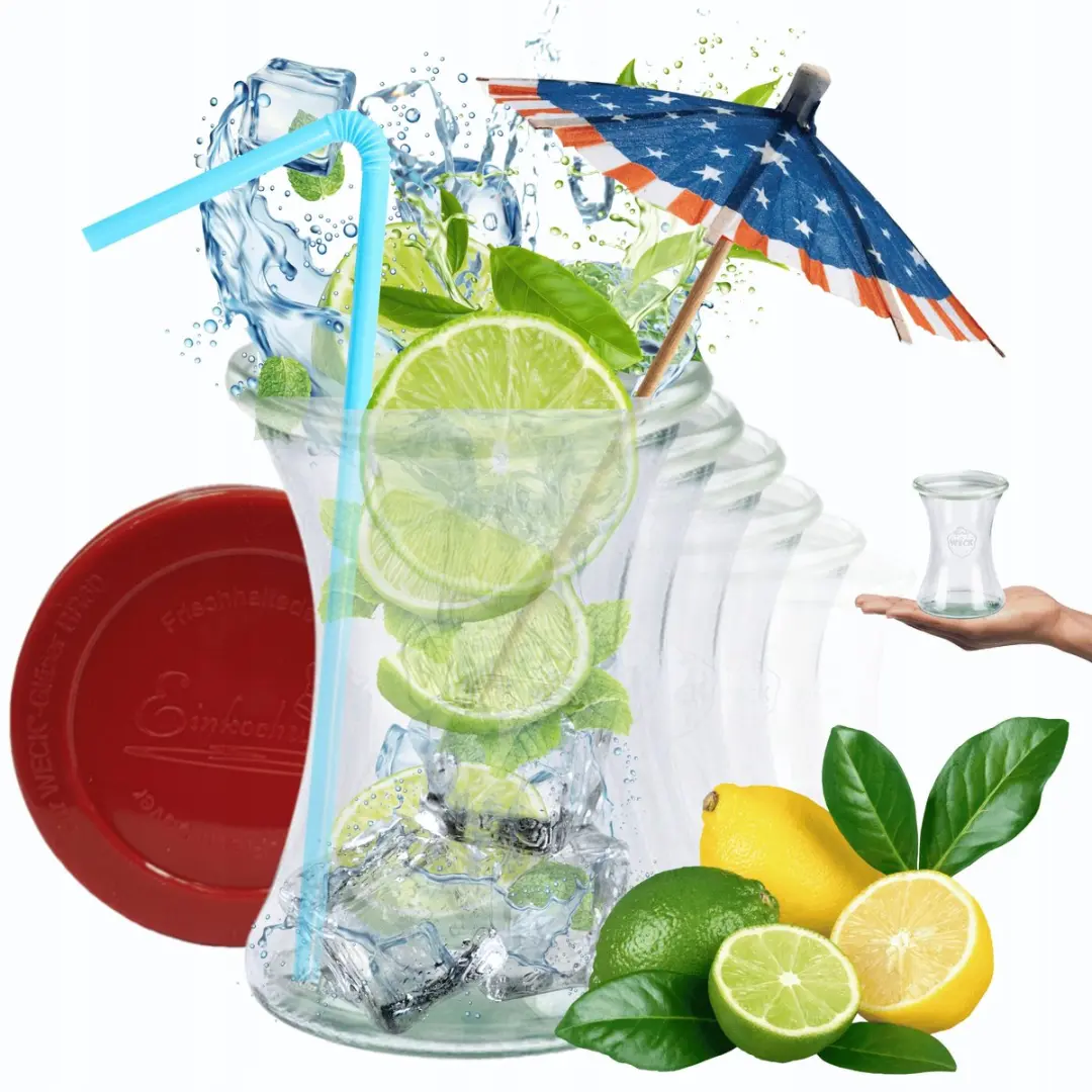 Weck Słoiken 370ml met siliconen hoes