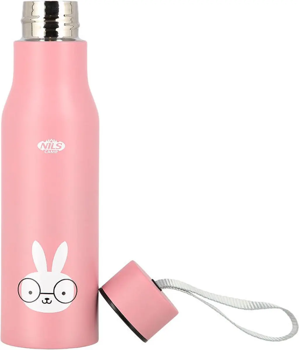 Nils NCB12 Isothermische Drinkfles 500ml - Bunny Roze - afbeelding 2 van 6