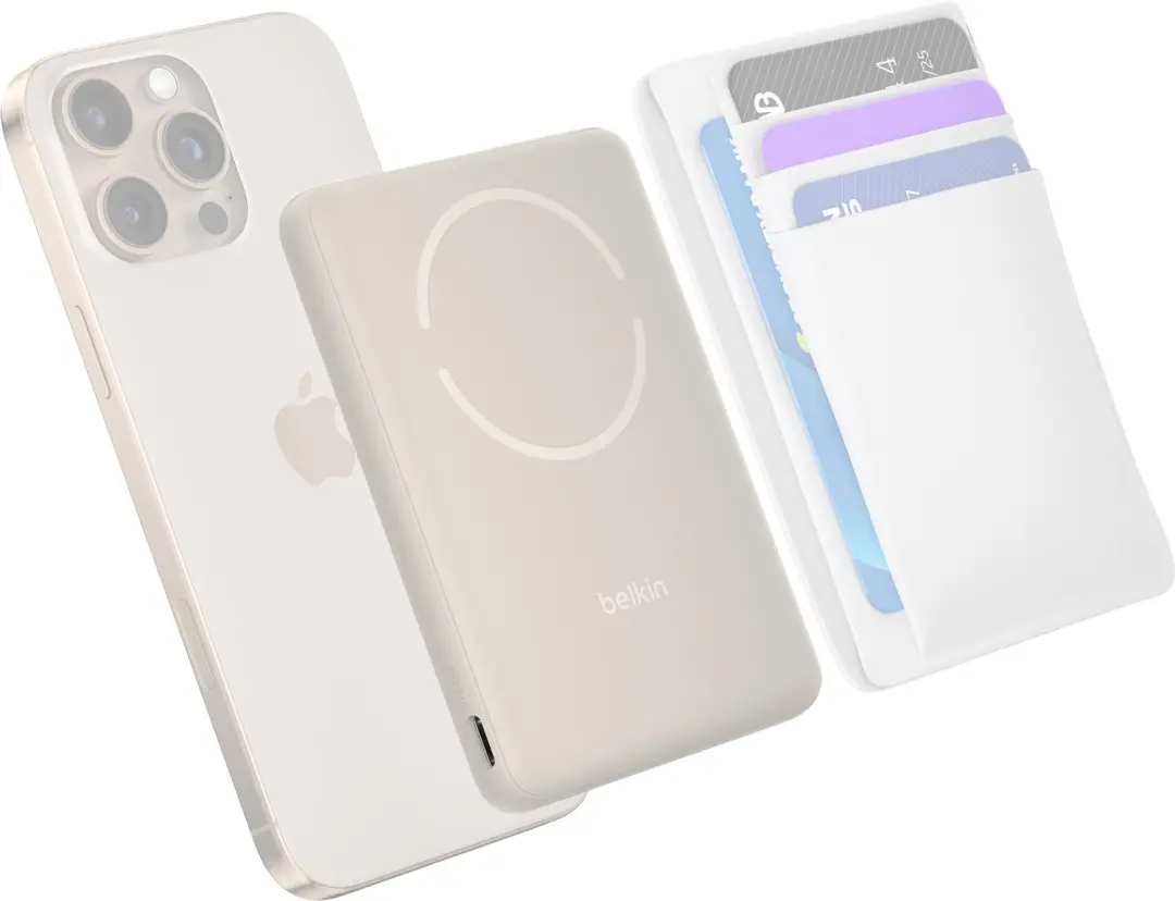 Belkin BoostCharge Slim BPD020HQSA Powerbank - Zand - afbeelding 2 van 6