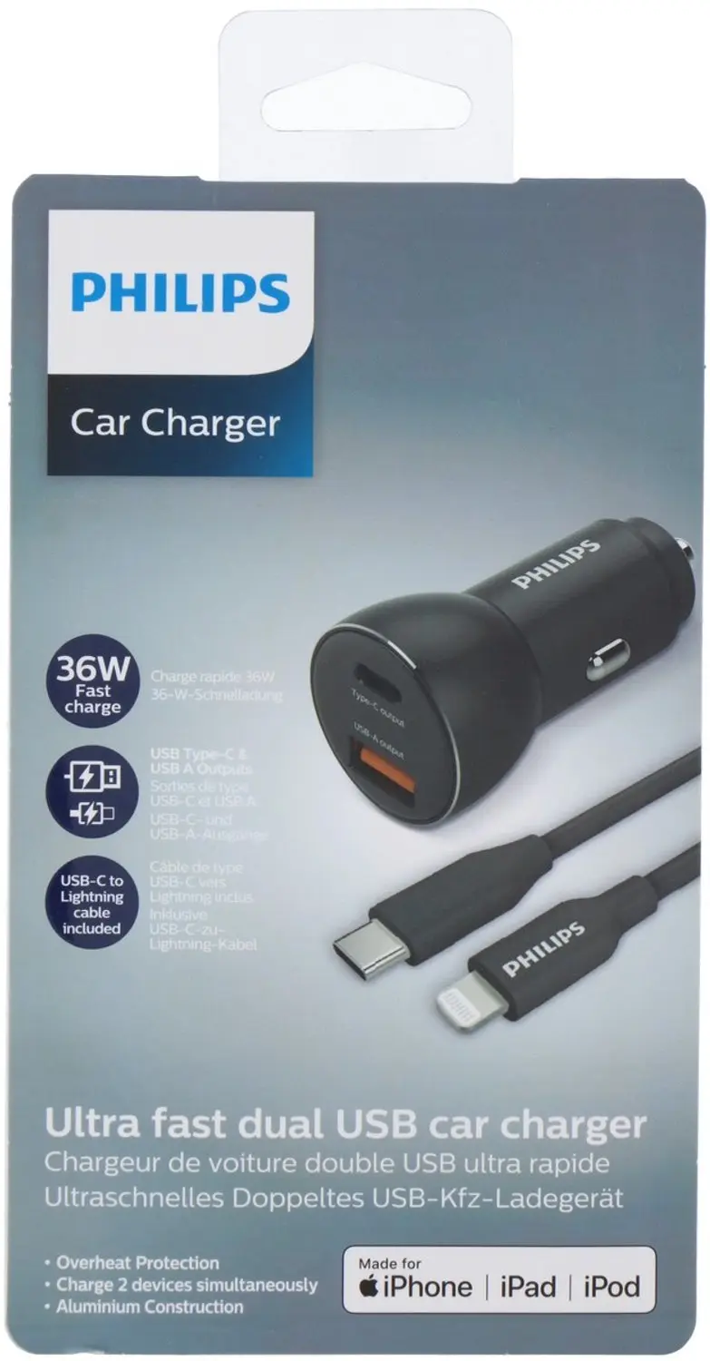 Philips Car charger USB30W DLP2521L/04