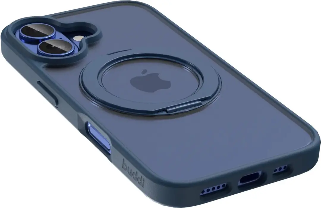 Buddi Frost Hoesje iPhone 16 - MagSafe - Mat Donker Blauw - afbeelding 4 van 6