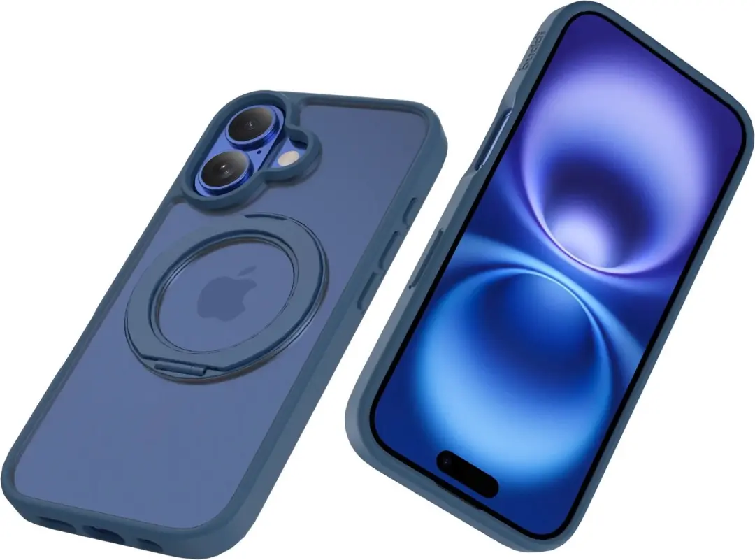 Buddi Frost Hoesje iPhone 16 - MagSafe - Mat Donker Blauw - afbeelding 3 van 6