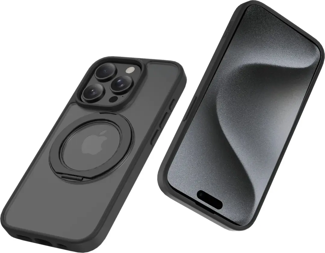 Buddi Frost Hoesje iPhone 15 Pro Max - MagSafe - Mat Zwart - afbeelding 3 van 6