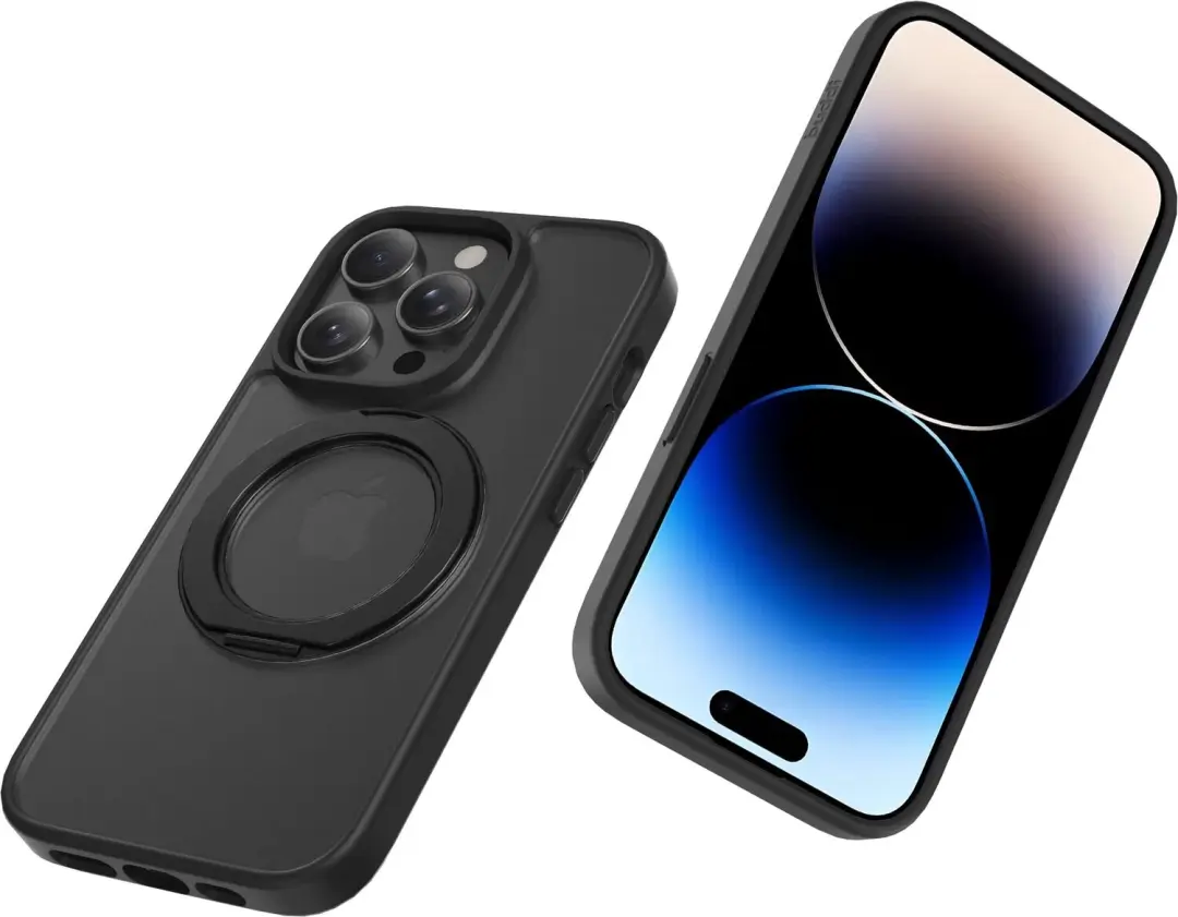 Buddi Frost Hoesje iPhone 14 Pro - MagSafe - Mat Zwart - afbeelding 3 van 6
