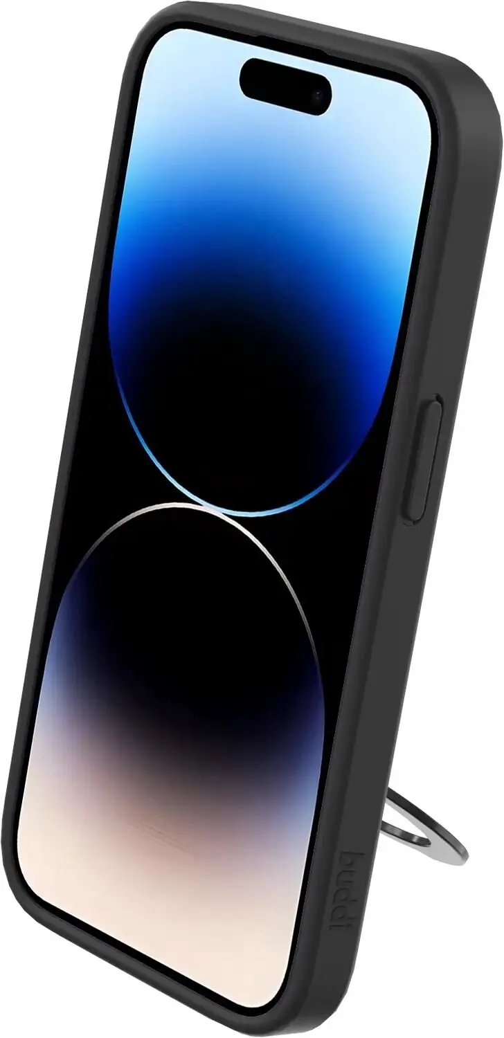 Buddi Frost Hoesje iPhone 14 Pro - MagSafe - Mat Zwart - afbeelding 4 van 6