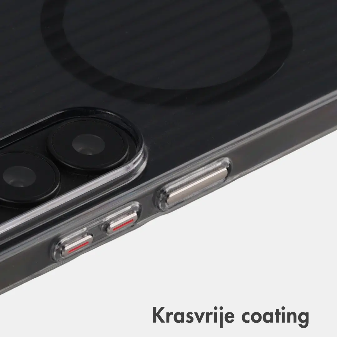 Accezz Lite Backcover Samsung Galaxy S26 Ultra Hoesje - Fluted - Glossy Black - afbeelding 4 van 6