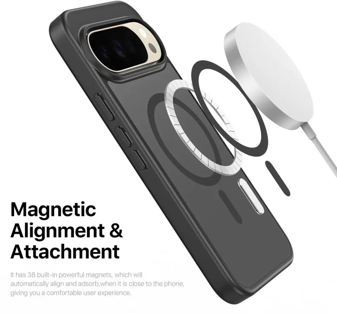 Google Pixel 11 Pro XL Hybrid Hoesje MagSafe - Matte Zwart - afbeelding 5 van 6
