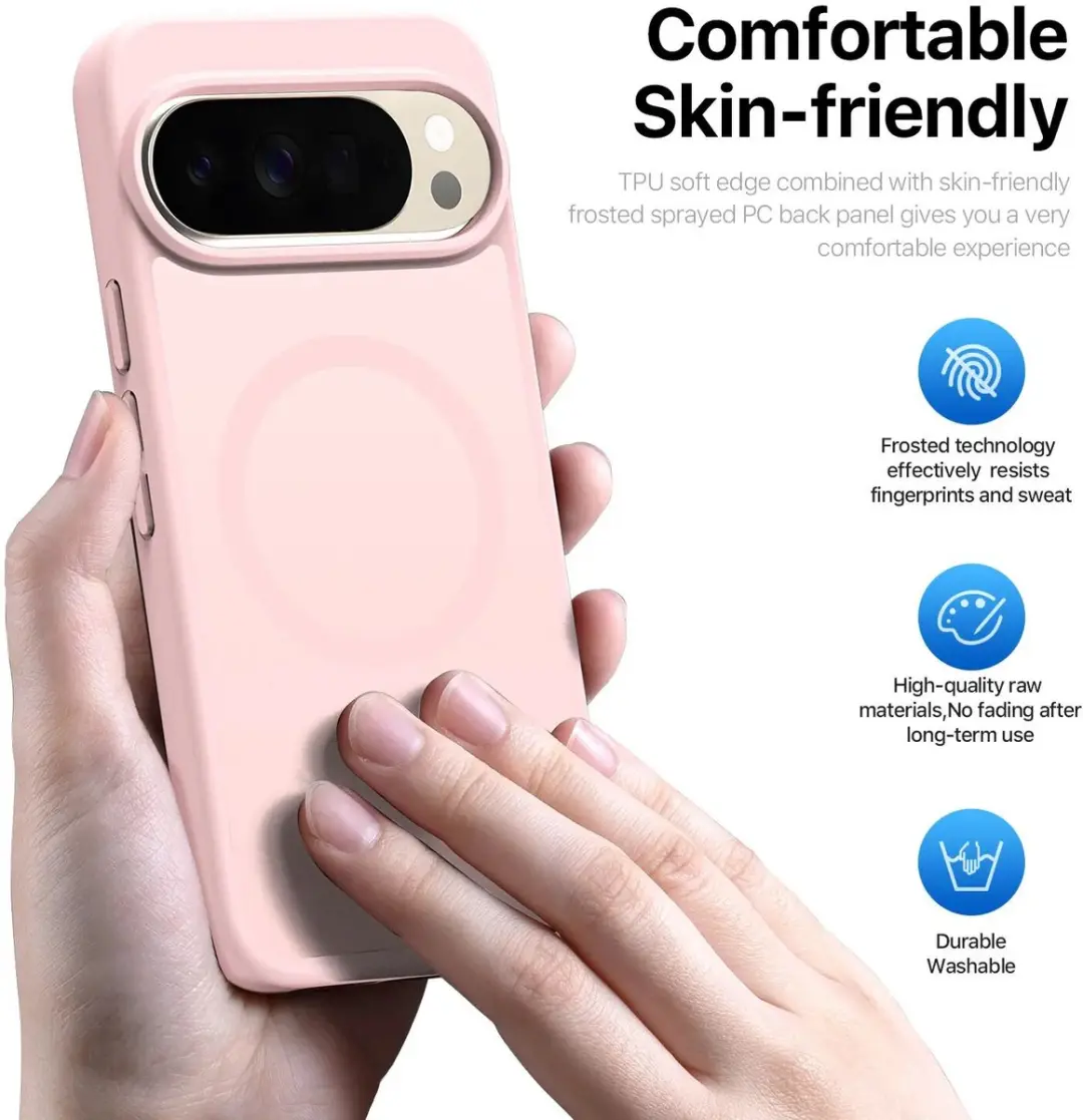 Google Pixel 11 Pro XL Hybrid Hoesje met MagSafe - Roze - afbeelding 5 van 6