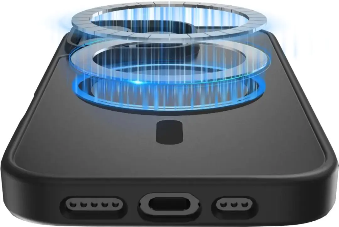 Buddi Frost Hoesje iPhone 16 Pro Max - MagSafe - Mat Zwart - afbeelding 5 van 6