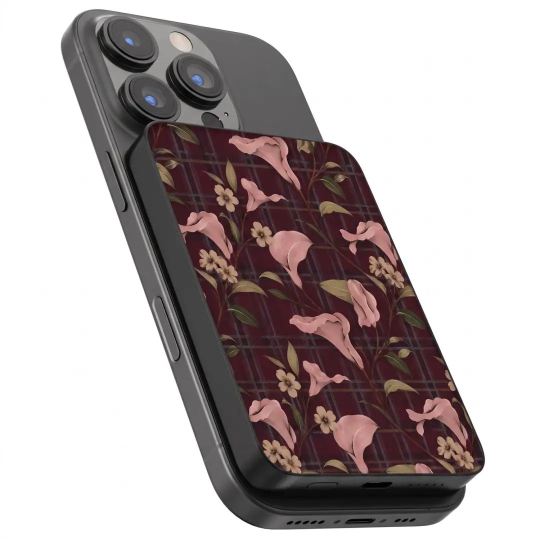 Selencia Vivid Draadloze Powerbank 5000mAh - Autumn Muse - afbeelding 2 van 6