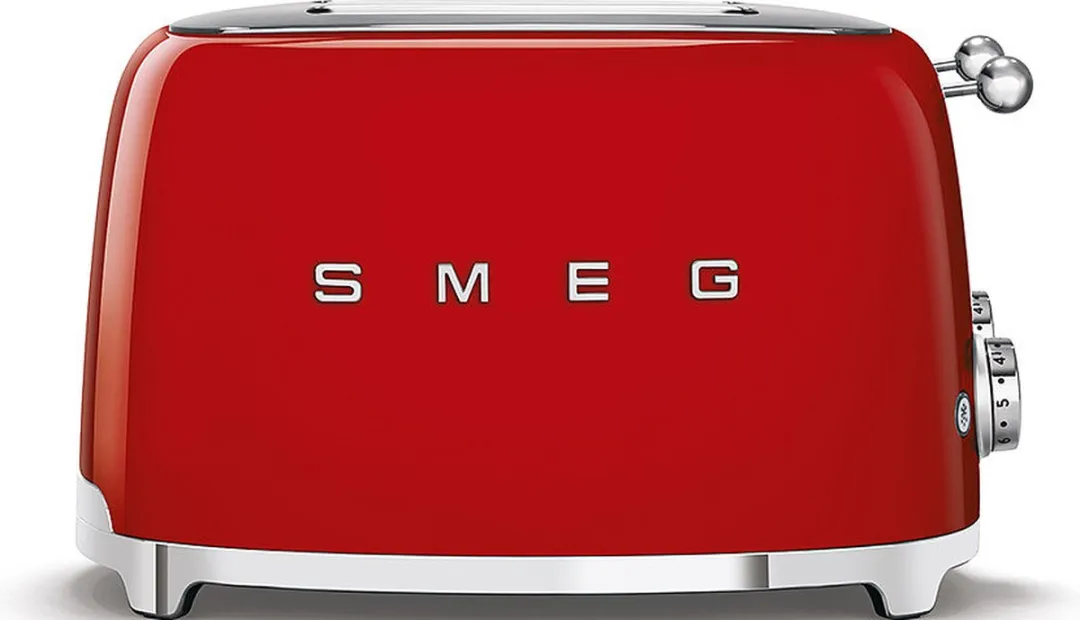 Smeg TSF03RDEU Broodrooster 4x4 - 2000W - Rood