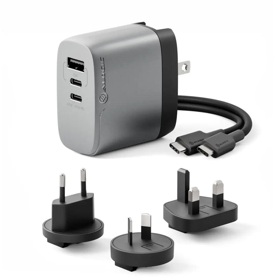 Alogic 3X67 Rapid Power 67W Multi Country GaN Charger