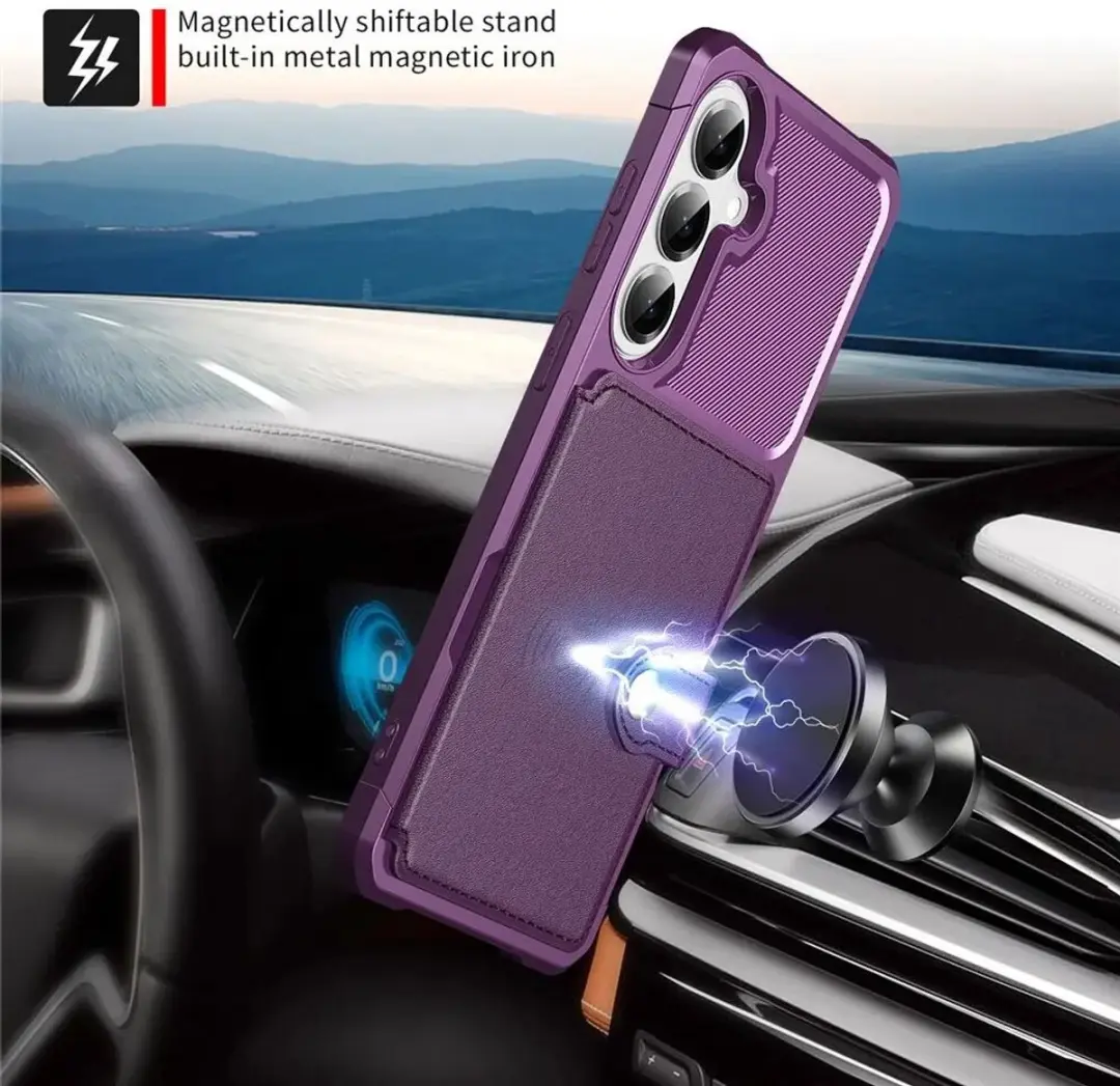 Portemonnee Hoesje Samsung Galaxy A27 - 4 Pasjes - Paars - afbeelding 4 van 6