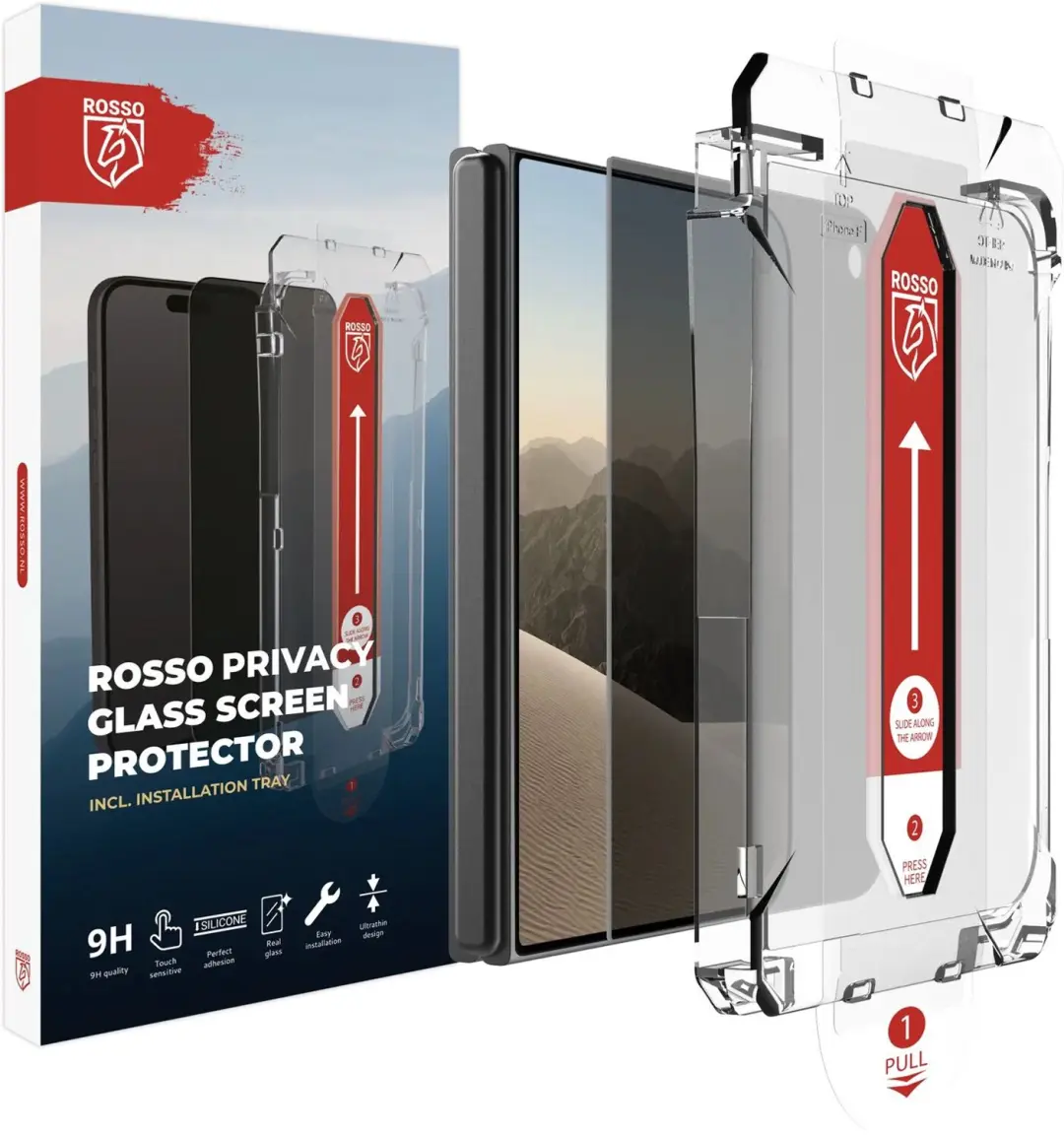 Rosso iPhone Duo Privacy Screenprotector