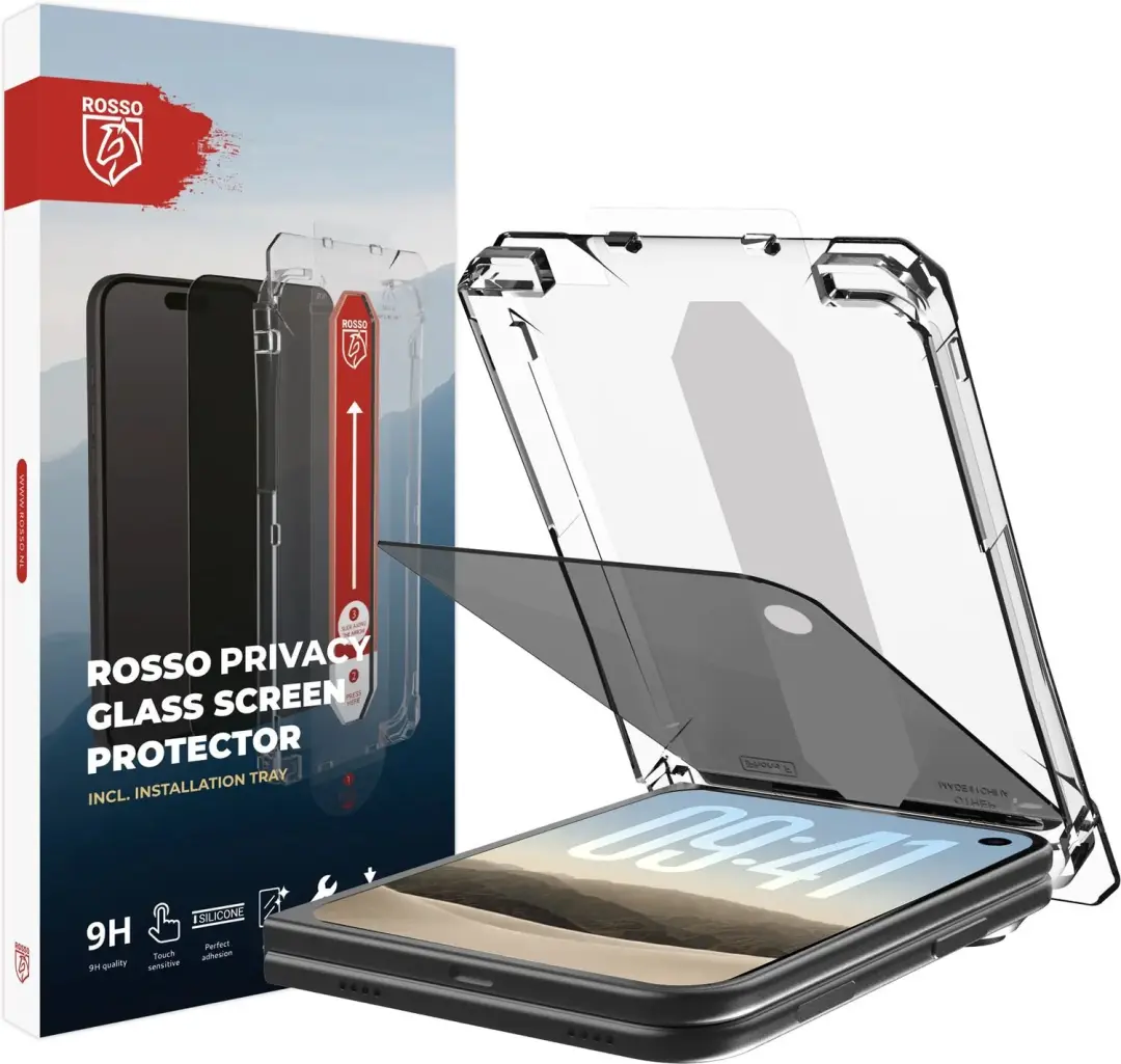 Rosso iPhone Duo Privacy Screenprotector - 9H Gehard Glas - afbeelding 2 van 6