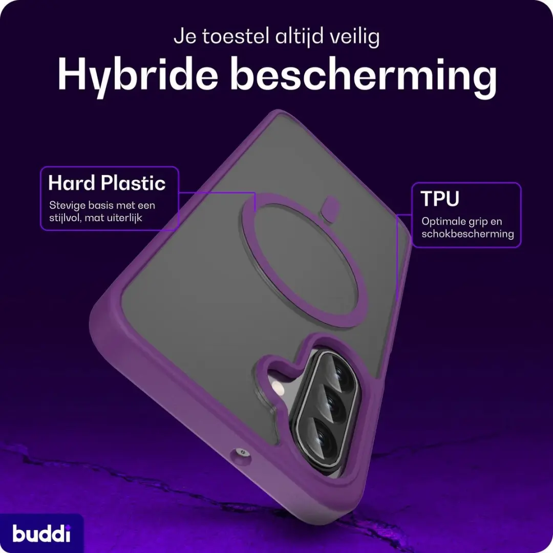 Buddi Frost Hoesje Galaxy A17/A26/A16 - MagSafe - Paars - afbeelding 2 van 6