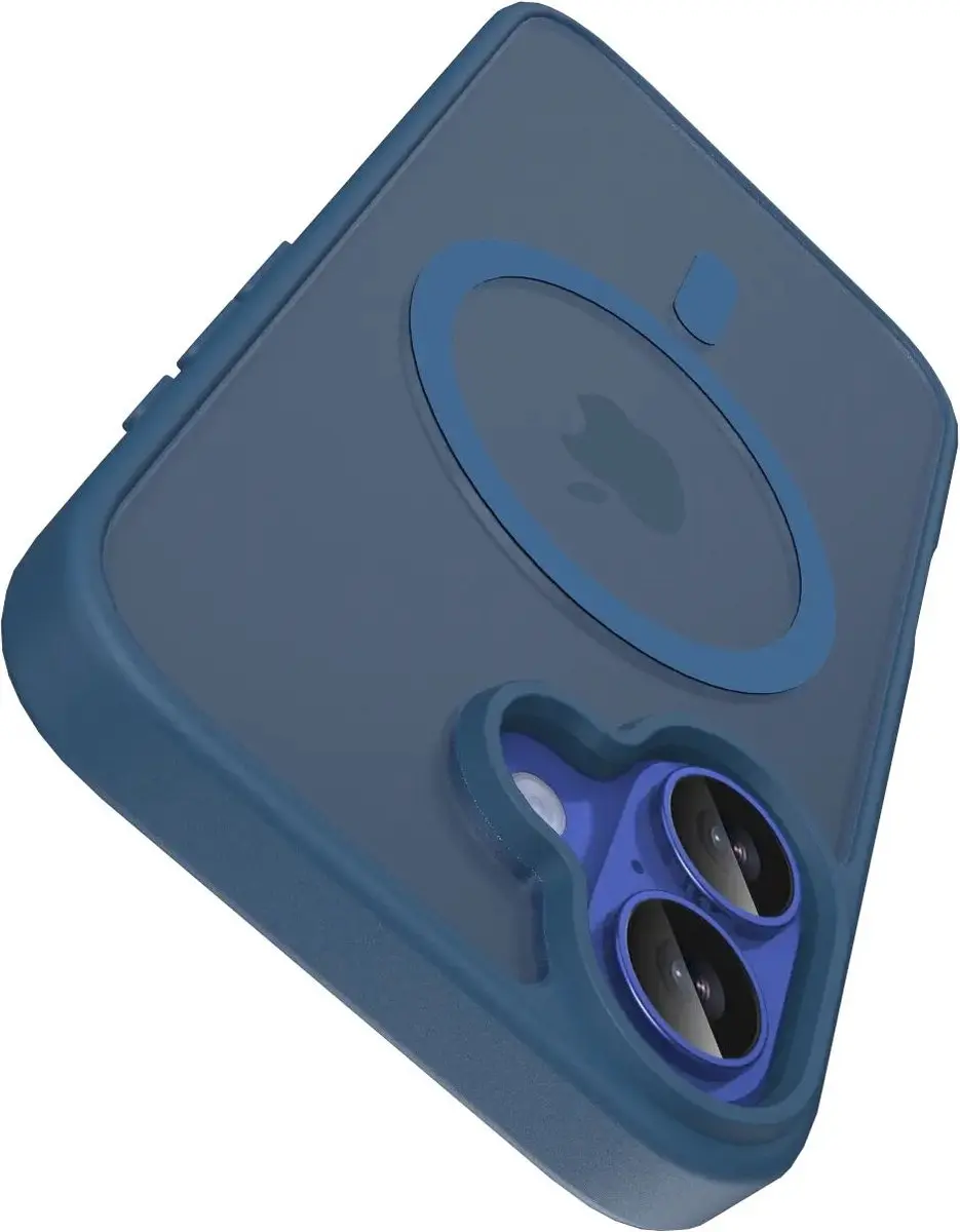 Buddi Frost Hoesje iPhone 16 - MagSafe - Mat Donker Blauw - afbeelding 4 van 6