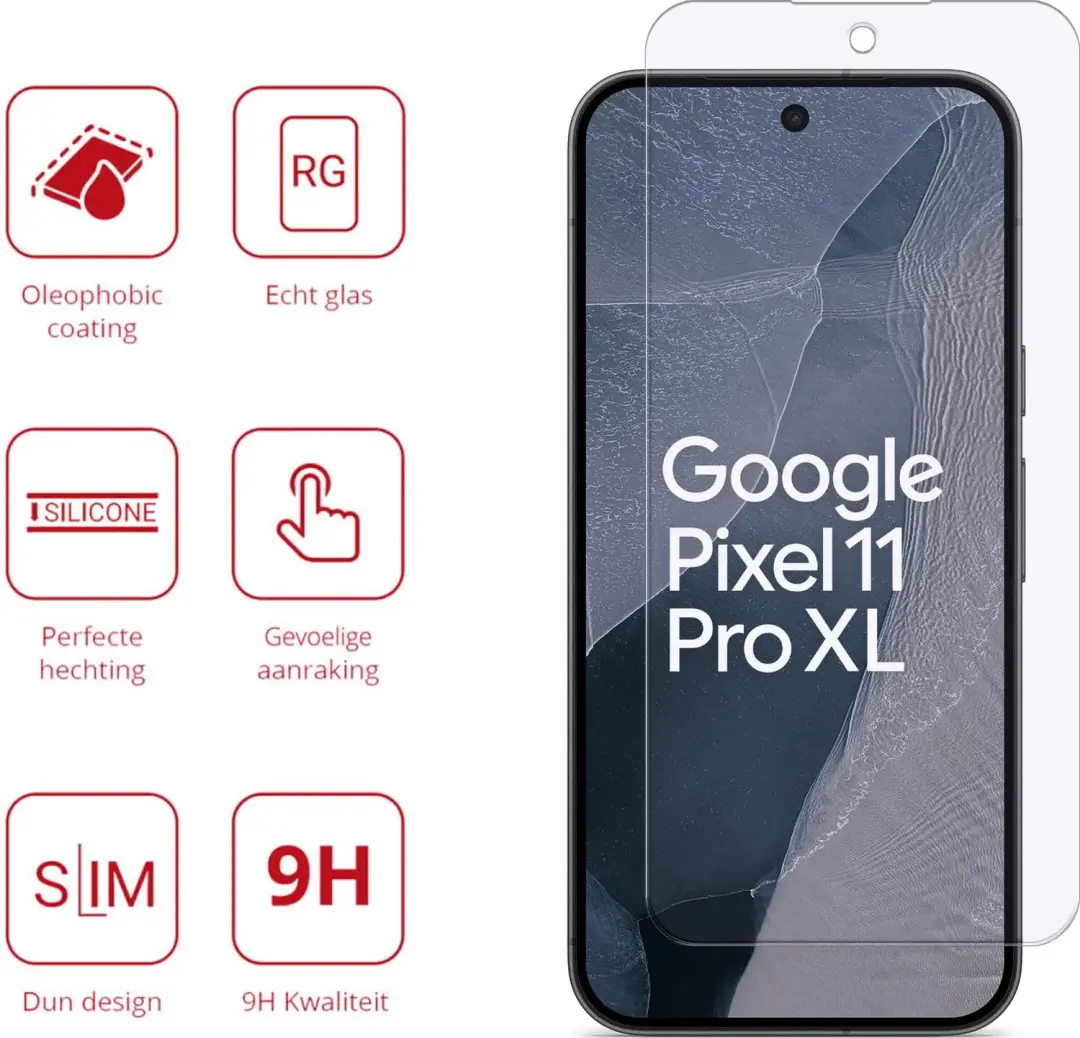 Rosso Google Pixel 11 Pro XL Screenprotector - 9H - afbeelding 2 van 6