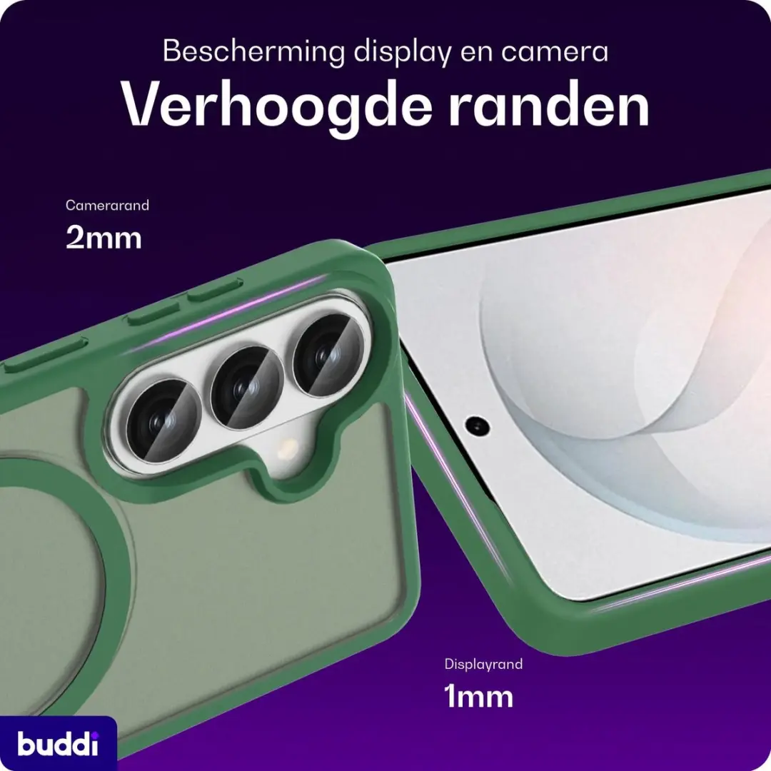 Buddi Frost Hoesje Samsung Galaxy S26 Plus - Groen - afbeelding 2 van 6