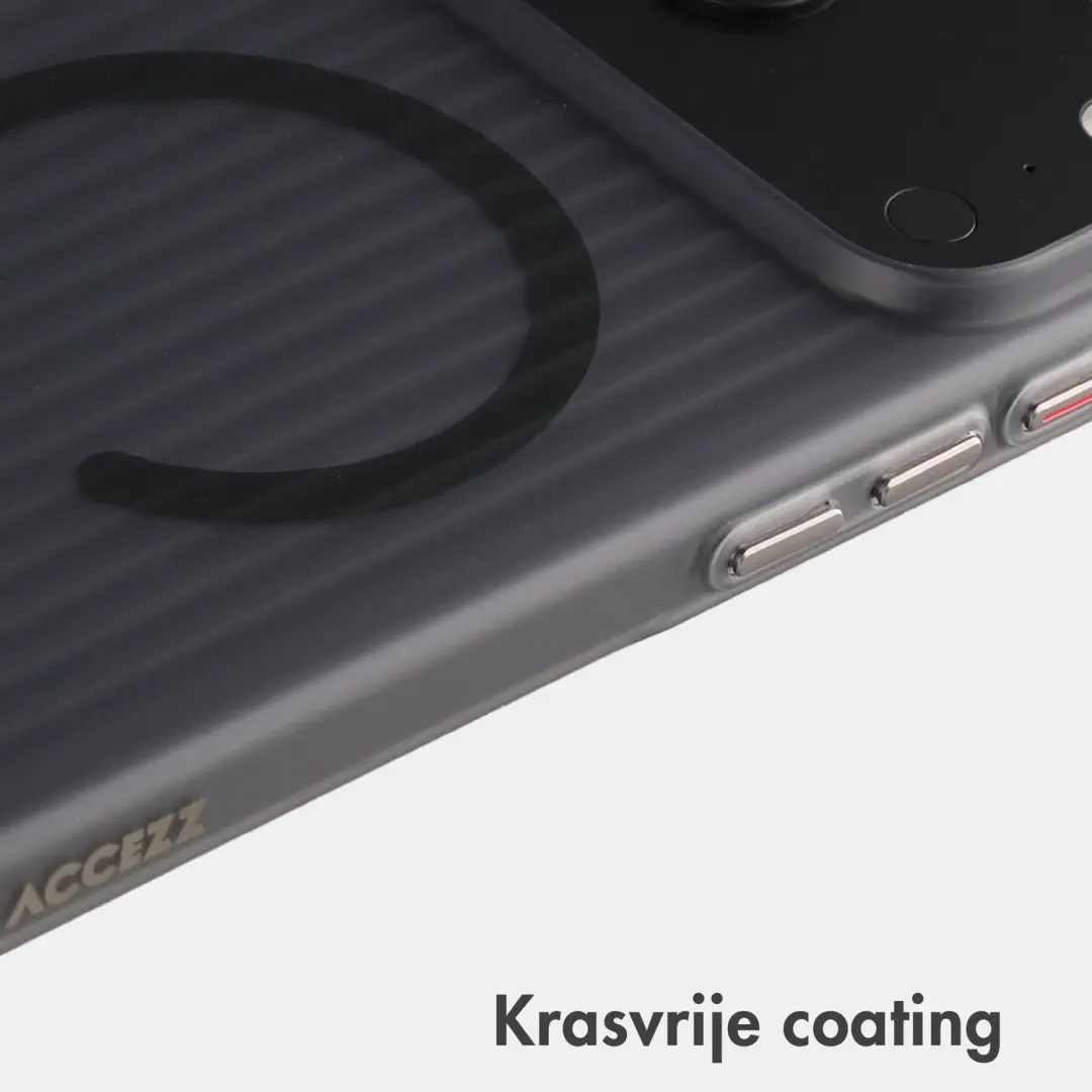 Accezz Lite Backcover iPhone 18 Pro / 17 Pro - Fluted - Matte Black - afbeelding 4 van 6
